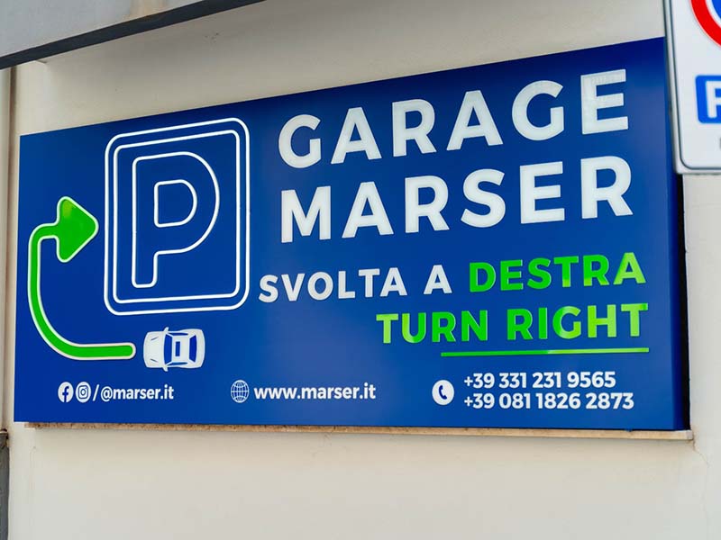Garage Marser - Porto Pozzuoli Insegna Marser - Porto Pozzuoli