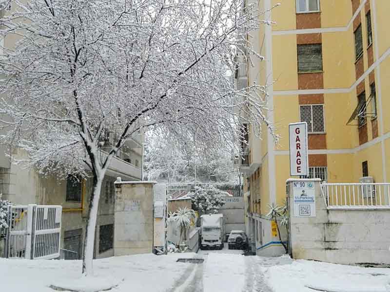 Autorimessa Effeffe - Roma Città del Vaticano Autorimessa Effeffe con la neve